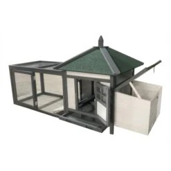 Liquidation - Poulailler Nankin Toit Shingle 2 à 4 Poules Bois FSC -Volaille Magasin poulailler nankin 4 6 poules ouvert 1