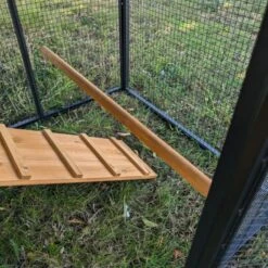 Poulailler Padoue Châssis Acier Toit Shingle 6 à 8 Poules Avec Parc Grillagé -Volaille Magasin poulailler padoue extension vue chelle