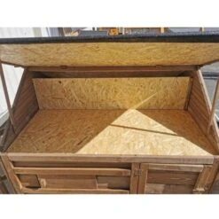 Poulailler Plymouth Toit Shingle Ouvrant 4 à 6 Poules Bois FSC -Volaille Magasin poulailler plymouth bois fsc toit ouvert 1