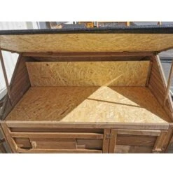 Poulailler Plymouth Toit Shingle Ouvrant 4 à 6 Poules Bois FSC Avec Extension Parc Grillagé 26 Poulailler Plymouth Toit Shingle Ouvrant 4 à 6 Poules Bois FSC Avec Extension Parc Grillagé -Volaille Magasin poulailler plymouth bois fsc toit ouvert 3