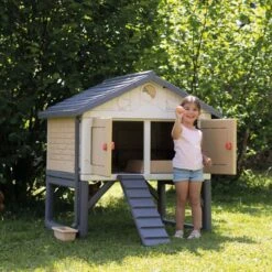 Poulailler Made In Jura Plastique 4 à 5 Poules - Smoby -Volaille Magasin poulailler smoby avec fille