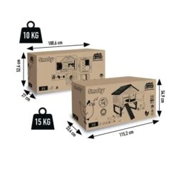Poulailler Made In Jura Plastique 4 à 5 Poules - Smoby -Volaille Magasin poulailler smoby dimensions cartons