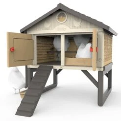 Poulailler Made In Jura Plastique 4 à 5 Poules - Smoby -Volaille Magasin poulailler smoby fond blanc