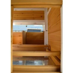 Poulailler Toit Renforcé S Toit Plastique 4 à 6 Poules -Volaille Magasin poulailler toit renforce s vue interieur