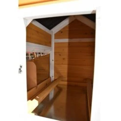 Poulailler Toit Renforcé S Toit Plastique 4 à 6 Poules -Volaille Magasin poulailler toit renforce s vue porte