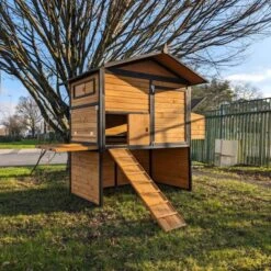 Poulailler Vorwerk Toit Shingle 10 à 12 Poules -Volaille Magasin poulailler vorwerck vue tout ouvert