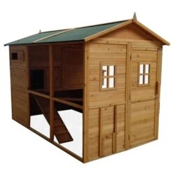 Poulailler Gournay Toit Shingle 10 à 12 Poules -Volaille Magasin poulailler gournay 10 a 12 poules toit shingle vue profil avant 1