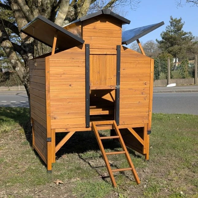 Poulailler Farmer XL Toit Tôle Ouvrant 6 à 10 Poules Bois FSC Avec Rehausse 7 Poulailler Farmer XL Toit Tôle Ouvrant 6 à 10 Poules Bois FSC Avec Rehausse – Image 5