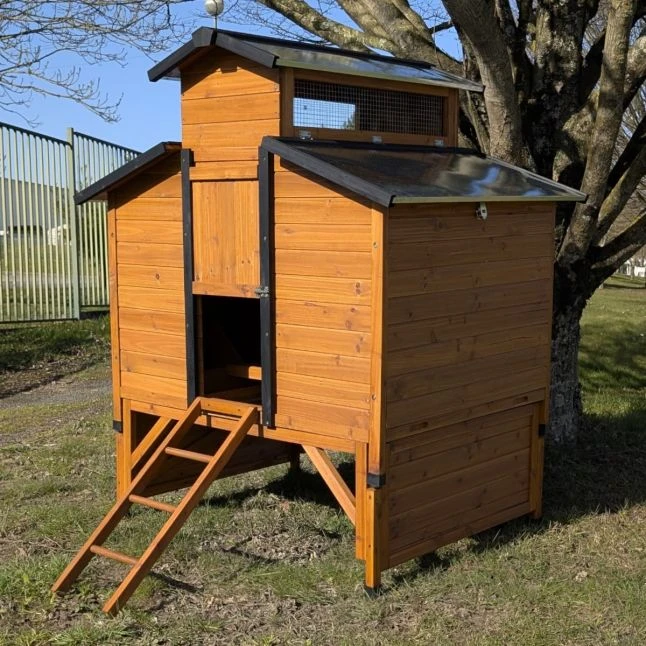 Poulailler Farmer L Toit Tôle Ouvrant 4 à 6 Poules Bois FSC Avec Rehausse 3 Poulailler Farmer L Toit Tôle Ouvrant 4 à 6 Poules Bois FSC Avec Rehausse