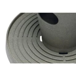 Mangeoire Tour Pour Poule Feed Tower Grise En Plastique Recyclé - Beeztees -Volaille Magasin tour d alimentation pour poule beeztees vue 4