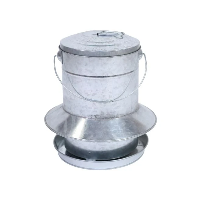 Mangeoire à Trémie Poule En Métal Galvanisé Avec Protection Anti-pluie 9kg - Gaun 3 Mangeoire à Trémie Poule En Métal Galvanisé Avec Protection Anti-pluie 9kg - Gaun